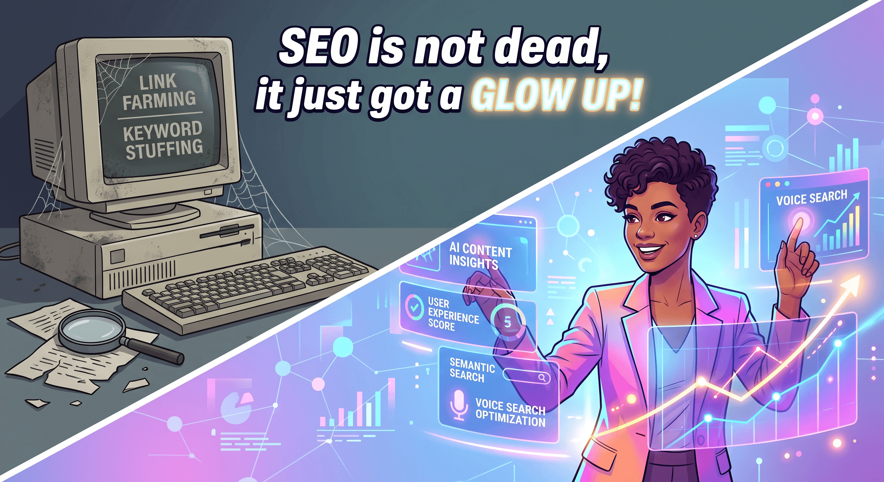 Is SEO dead? No. It’s just had a glow up Is SEO dead? No. It’s just had a glow up